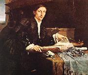 Lorenzo Lotto Portrait of a Gentleman in his Study France oil painting artist